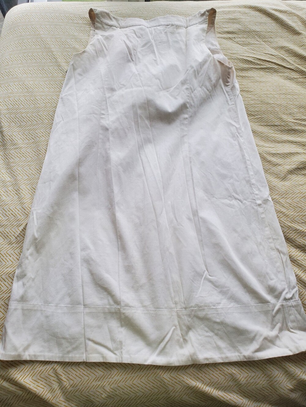 Jacob White Sleeveless Lace-Up Cotton Sundress - Picture 7 of 8